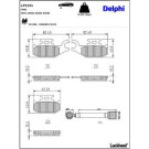 Delphi Bremsbelagsatz, Scheibenbremse LP3191