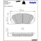 Delphi Bremsbelagsatz, Scheibenbremse LP2123