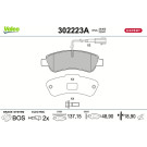 Valeo | Bremsbelagsatz, Scheibenbremse | 302223A