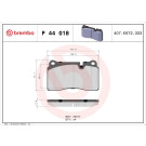 P 44 018 Bremsbelagsatz, Scheibenbremse PRIME LINE