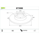 Valeo | Bremsscheibe | 673580