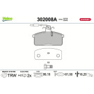 302008A Bremsbelagsatz, Scheibenbremse EXPERT