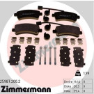 Zimmermann | Bremsbelagsatz, Scheibenbremse | 25987.200.2