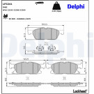 Delphi | Bremsbelagsatz, Scheibenbremse | LP3241