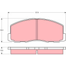 TRW | Bremsbelagsatz, Scheibenbremse | GDB355