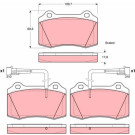 GDB1392 Bremsbelagsatz, Scheibenbremse GDB1392 Bremsbelagsatz, Scheibenbremse
