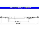 24.3727-0839.2 Seilzug, Feststellbremse 24.3727-0839.2 Seilzug, Feststellbremse