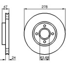 0 986 478 427 Bremsscheibe 0 986 478 427 Bremsscheibe