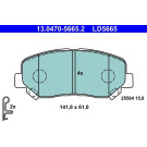 Bremsbelagsatz, Scheibenbremse ATE Ceramic 13.0470-5665.2