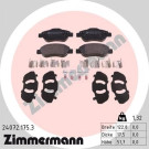 Zimmermann | Bremsbelagsatz, Scheibenbremse | 24072.175.3
