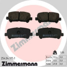 Zimmermann | Bremsbelagsatz, Scheibenbremse | 25434.175.1