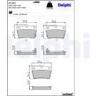 Delphi | Bremsbelagsatz, Scheibenbremse | LP1942