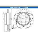 ATE | Bremsscheibe | 24.0322-0224.1