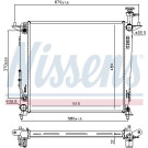Nissens | Kühler, Motorkühlung | 666223