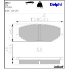 Delphi Bremsbelagsatz, Scheibenbremse LP527