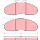 GDB827 Bremsbelagsatz, Scheibenbremse GDB827 Bremsbelagsatz, Scheibenbremse