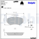 Delphi | Bremsbelagsatz, Scheibenbremse | LP778