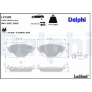 Delphi | Bremsbelagsatz, Scheibenbremse | LP2509 Delphi | Bremsbelagsatz, Scheibenbremse | LP2509