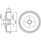 BOSCH | Bremstrommel | 0 986 477 178