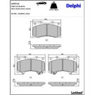 Delphi Bremsbelagsatz, Scheibenbremse LP2712