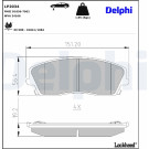 Delphi | Bremsbelagsatz, Scheibenbremse | LP2034 Delphi | Bremsbelagsatz, Scheibenbremse | LP2034