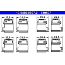 13.0460-0507.2 Zubehörsatz, Scheibenbremsbelag 13.0460-0507.2 Zubehörsatz, Scheibenbremsbelag