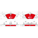 GDB1351DTE Bremsbelagsatz, Scheibenbremse DTEC COTEC GDB1351DTE Bremsbelagsatz, Scheibenbremse DTEC COTEC