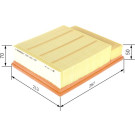 BOSCH F 026 400 437 Luftfilter