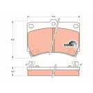 GDB1024 Bremsbelagsatz, Scheibenbremse COTEC GDB1024 Bremsbelagsatz, Scheibenbremse COTEC