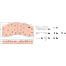 TRW | Bremsbelagsatz, Scheibenbremse | GDB5072