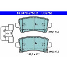 Bremsbelagsatz, Scheibenbremse ATE Ceramic 13.0470-2758.2