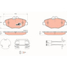 GDB1542 Bremsbelagsatz, Scheibenbremse COTEC GDB1542 Bremsbelagsatz, Scheibenbremse COTEC