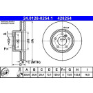 ATE | Bremsscheibe | 24.0128-0254.1
