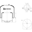 FEBI BILSTEIN 38363 Federbalg, Luftfederung