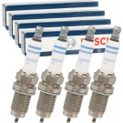 BOSCH 4 x Bosch Zündkerze Nickel 0 242 229 654