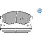 Meyle | Bremsbelagsatz, Scheibenbremse | 025 217 2517/W