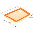 BOSCH F 026 400 360 Luftfilter