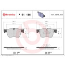 Brembo | Bremsbelagsatz, Scheibenbremse | P 61 135