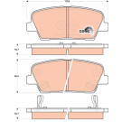 GDB3499 Bremsbelagsatz, Scheibenbremse COTEC GDB3499 Bremsbelagsatz, Scheibenbremse COTEC
