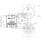 febi bilstein | Federbalg, Luftfederung | 102721