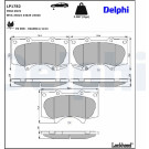 Delphi | Bremsbelagsatz, Scheibenbremse | LP1782