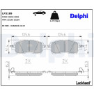 Delphi | Bremsbelagsatz, Scheibenbremse | LP3189