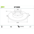 673089 Bremsscheibe COATED