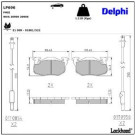 Delphi Bremsbelagsatz, Scheibenbremse LP696