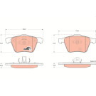 GDB1565 Bremsbelagsatz, Scheibenbremse COTEC GDB1565 Bremsbelagsatz, Scheibenbremse COTEC