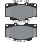 Textar | Bremsbelagsatz, Scheibenbremse | 2168003