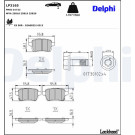 Delphi | Bremsbelagsatz, Scheibenbremse | LP3165 Delphi | Bremsbelagsatz, Scheibenbremse | LP3165
