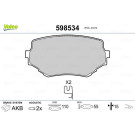 Valeo | Bremsbelagsatz, Scheibenbremse | 598534