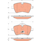 GDB1712 Bremsbelagsatz, Scheibenbremse COTEC GDB1712 Bremsbelagsatz, Scheibenbremse COTEC