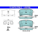 13.0470-2799.2 Bremsbelagsatz, Scheibenbremse ATE Ceramic